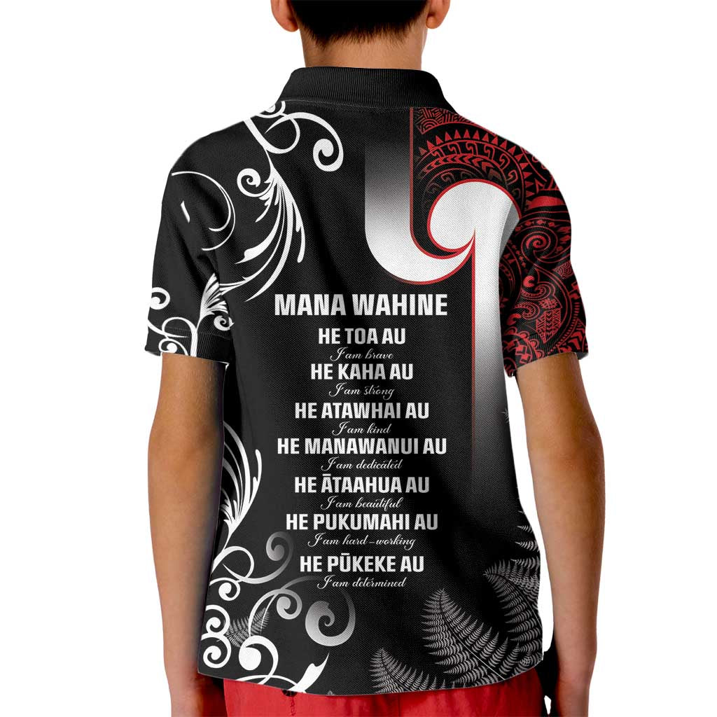 New Zealand Aotearoa Mana Wahine Kid Polo Shirt LT05 - Polynesian Pride
