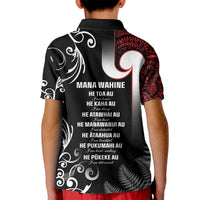 New Zealand Aotearoa Mana Wahine Kid Polo Shirt LT05 - Polynesian Pride