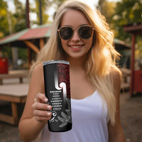 New Zealand Aotearoa Mana Wahine Skinny Tumbler LT05 - Polynesian Pride