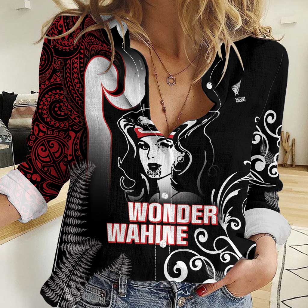 New Zealand Aotearoa Mana Wahine Women Casual Shirt