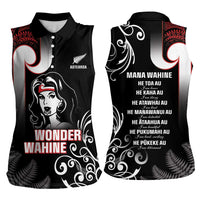New Zealand Aotearoa Mana Wahine Women Sleeveless Polo Shirt LT05 - Polynesian Pride