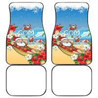 Guam Christmas Car Mats Felis Pasgua Chilling Santa LT05 - Polynesian Pride