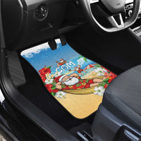 Guam Christmas Car Mats Felis Pasgua Chilling Santa LT05 - Polynesian Pride