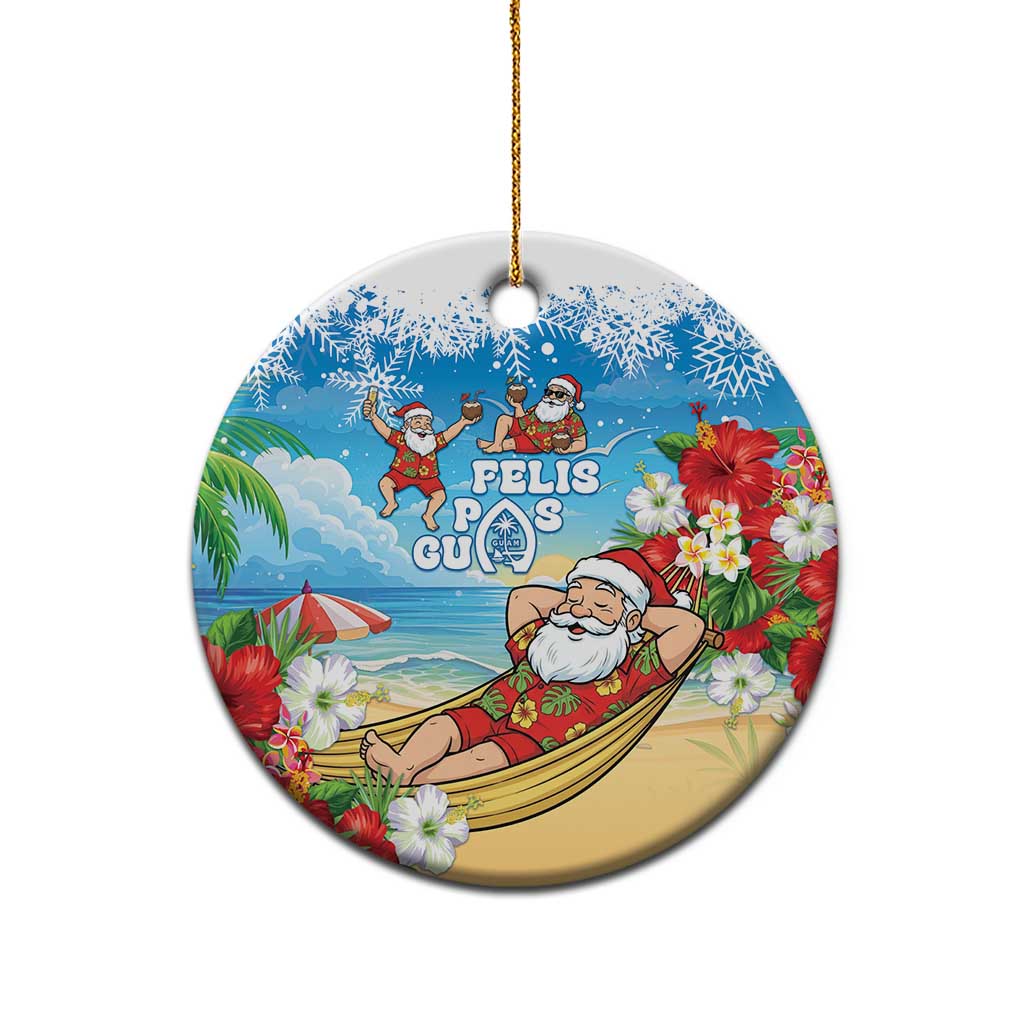 Guam Christmas Ceramic Ornament Felis Pasgua Chilling Santa LT05 - Polynesian Pride