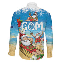 Guam Christmas Family Matching Mermaid Dress and Hawaiian Shirt Felis Pasgua Chilling Santa LT05 - Polynesian Pride