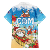 Guam Christmas Family Matching Summer Maxi Dress and Hawaiian Shirt Felis Pasgua Chilling Santa LT05 - Polynesian Pride