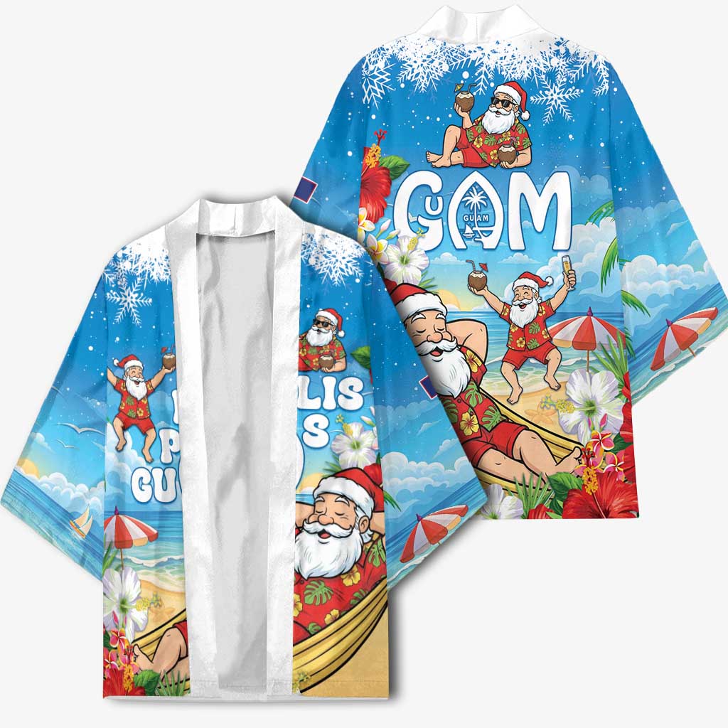 Guam Christmas Kimono Felis Pasgua Chilling Santa LT05 - Polynesian Pride
