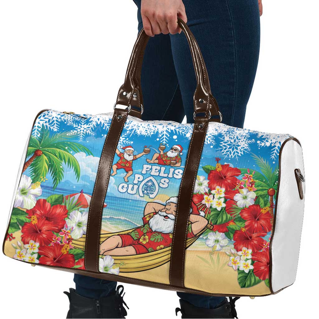 Guam Christmas Travel Bag Felis Pasgua Chilling Santa - Polynesian Pride