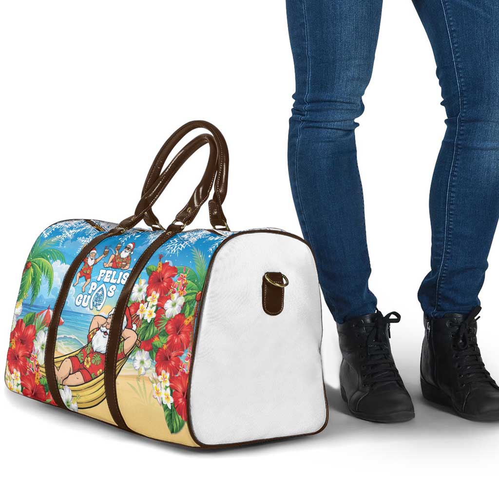 Guam Christmas Travel Bag Felis Pasgua Chilling Santa - Polynesian Pride