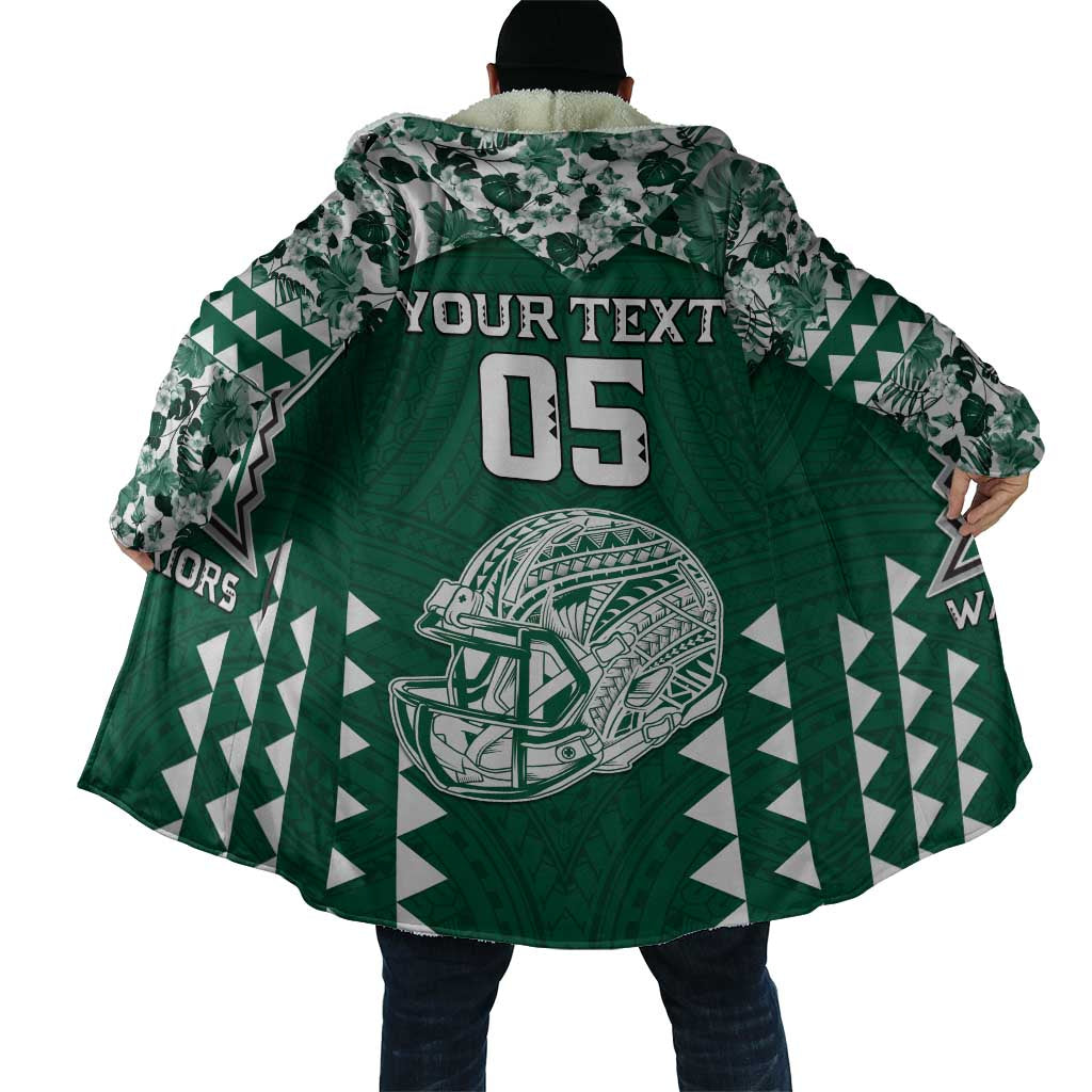 Custom Hawaii Football Cloak Rainbow Warriors Tropical Vibes LT05 - Polynesian Pride
