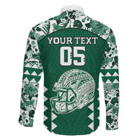 Custom Hawaii Football Family Matching Mermaid Dress and Hawaiian Shirt Rainbow Warriors Tropical Vibes LT05 - Polynesian Pride