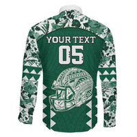 Custom Hawaii Football Family Matching Puletasi and Hawaiian Shirt Rainbow Warriors Tropical Vibes LT05 - Polynesian Pride