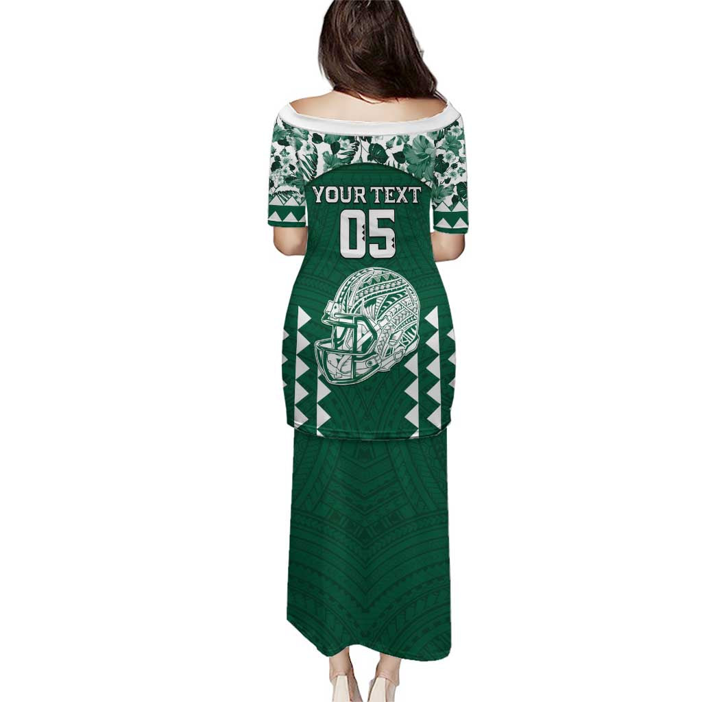 Custom Hawaii Football Family Matching Puletasi and Hawaiian Shirt Rainbow Warriors Tropical Vibes LT05 - Polynesian Pride