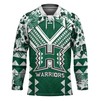 Custom Hawaii Football Hockey Jersey Rainbow Warriors Tropical Vibes - Polynesian Pride