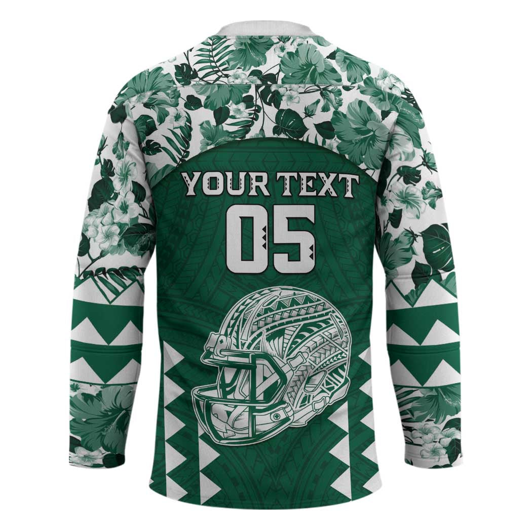 Custom Hawaii Football Hockey Jersey Rainbow Warriors Tropical Vibes - Polynesian Pride