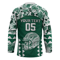 Custom Hawaii Football Hockey Jersey Rainbow Warriors Tropical Vibes - Polynesian Pride