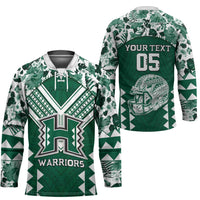 Custom Hawaii Football Hockey Jersey Rainbow Warriors Tropical Vibes - Polynesian Pride