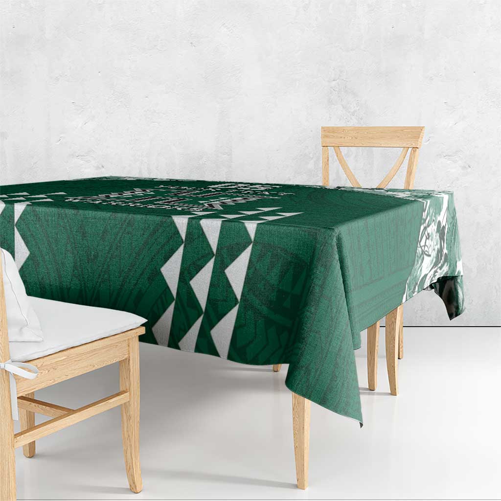 Custom Hawaii Football Tablecloth Rainbow Warriors Tropical Vibes - Polynesian Pride