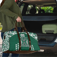 Custom Hawaii Football Travel Bag Rainbow Warriors Tropical Vibes - Polynesian Pride