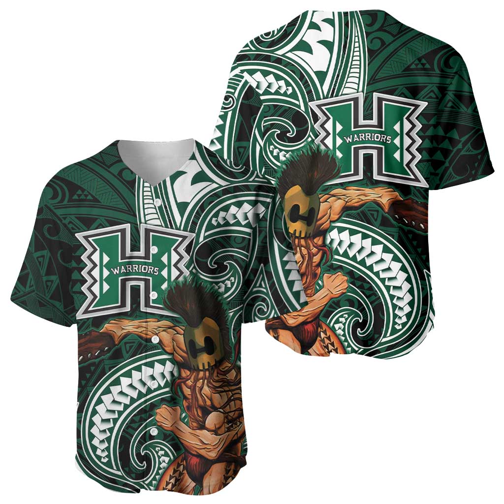 Hawaii Ikaika Warrior Football Baseball Jersey Polynesian Tribal Tattoo - Polynesian Pride