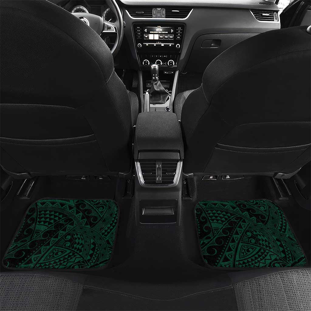Hawaii Ikaika Warrior Football Car Mats Polynesian Tribal Tattoo - Polynesian Pride