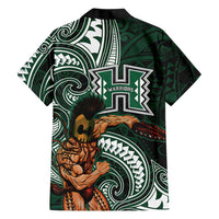 Hawaii Ikaika Warrior Football Hawaiian Shirt Polynesian Tribal Tattoo - Polynesian Pride