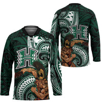 Hawaii Ikaika Warrior Football Hockey Jersey Polynesian Tribal Tattoo - Polynesian Pride