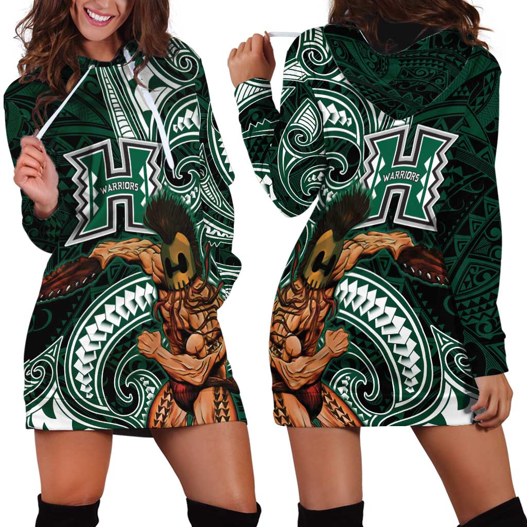 Hawaii Ikaika Warrior Football Hoodie Dress Polynesian Tribal Tattoo LT05 - Polynesian Pride