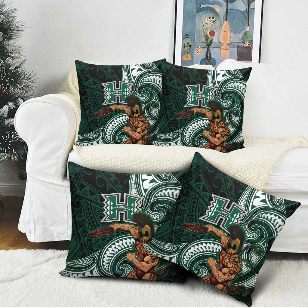 Hawaii Ikaika Warrior Football Pillow Cover Polynesian Tribal Tattoo LT05 - Polynesian Pride