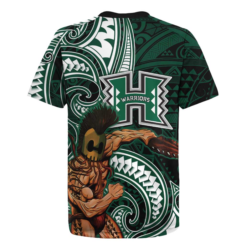Hawaii Ikaika Warrior Football Rugby Jersey Polynesian Tribal Tattoo - Polynesian Pride