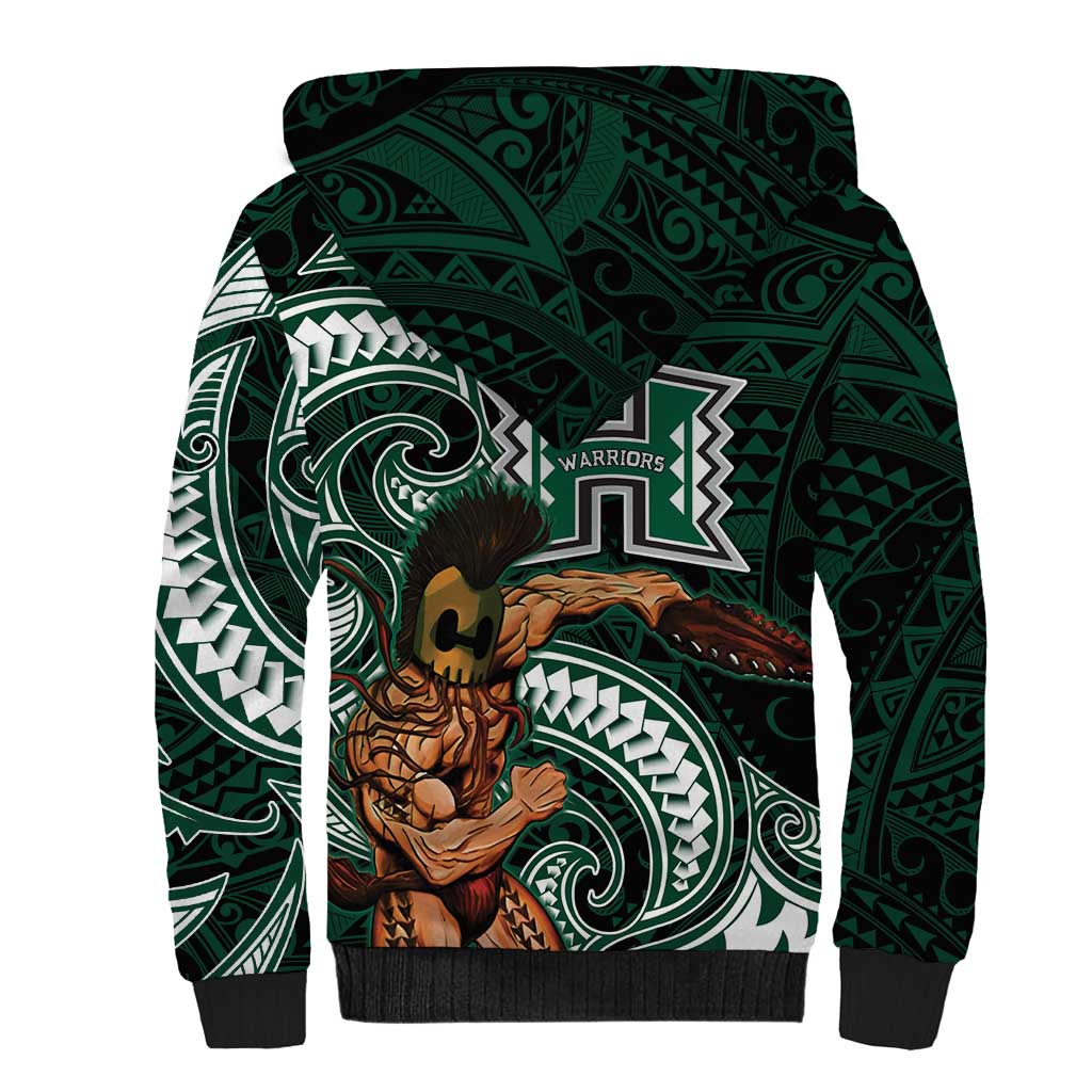 Hawaii Ikaika Warrior Football Sherpa Hoodie Polynesian Tribal Tattoo LT05 - Polynesian Pride