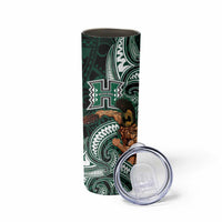 Hawaii Ikaika Warrior Football Skinny Tumbler Polynesian Tribal Tattoo LT05 - Polynesian Pride
