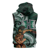 Hawaii Ikaika Warrior Football Sleeveless Hoodie Polynesian Tribal Tattoo LT05 - Polynesian Pride