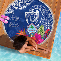 Hafa Adai Guam History and Chamorro Heritage Day Beach Blanket Blue Latte Stone LT05 - Polynesian Pride