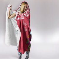 Hafa Adai Guam History and Chamorro Heritage Day Hooded Blanket Red Latte Stone LT05 - Polynesian Pride