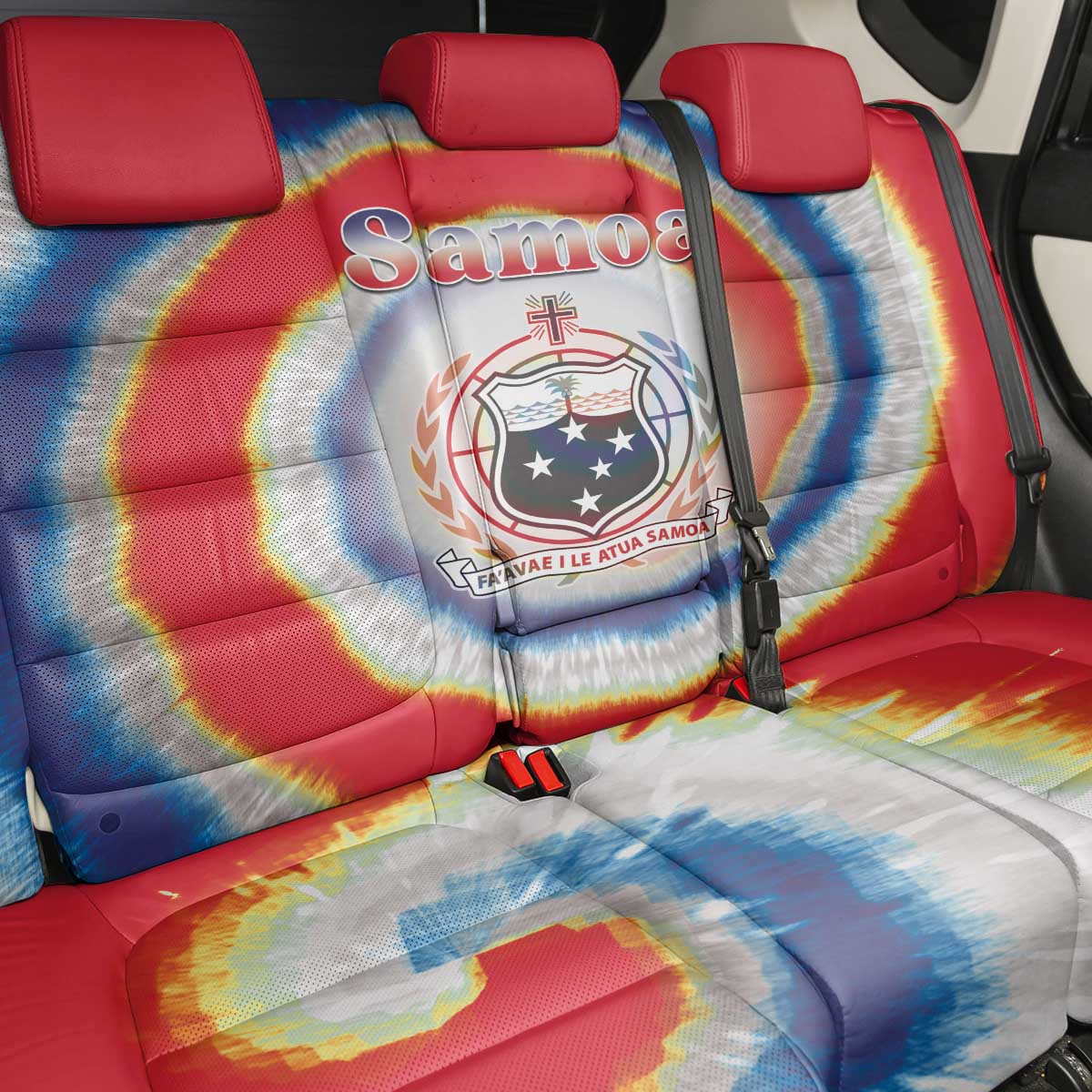 Samoa Back Car Seat Cover Tie Dye Unique Style
