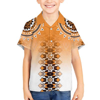 New Zealand Hawaiian Shirt Poutama Mix Orange Taniko Inspired Art LT05 - Polynesian Pride