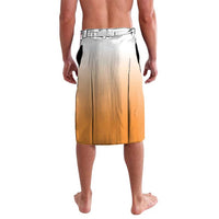 New Zealand Lavalava Poutama Mix Orange Taniko Inspired Art LT05 - Polynesian Pride