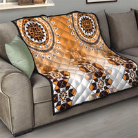 New Zealand Quilt Poutama Mix Orange Taniko Inspired Art LT05 - Polynesian Pride