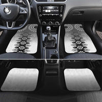 New Zealand Car Mats Poutama Mix Gray Taniko Inspired Art LT05