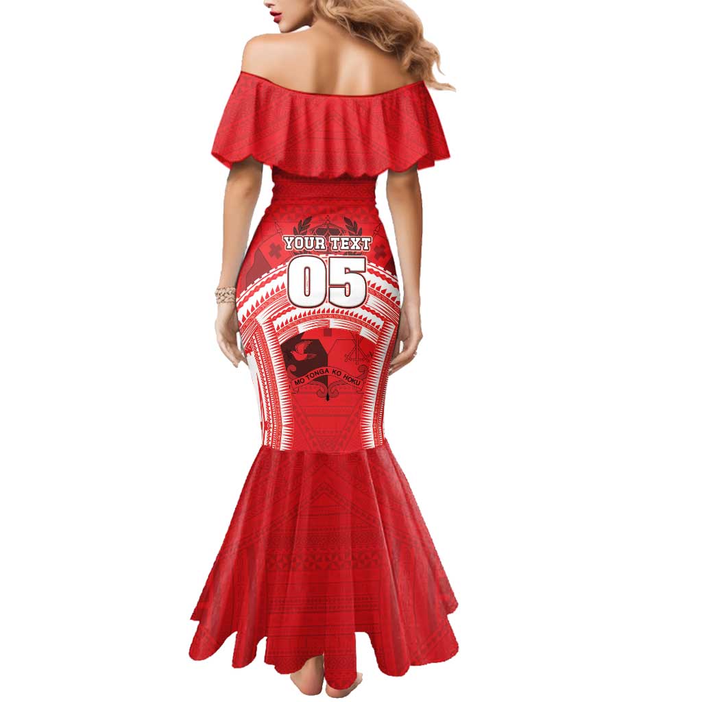Custom Tonga Rugby Mate Ma'a Family Matching Mermaid Dress and Hawaiian Shirt Tongan Pride Unique Style LT05 - Polynesian Pride