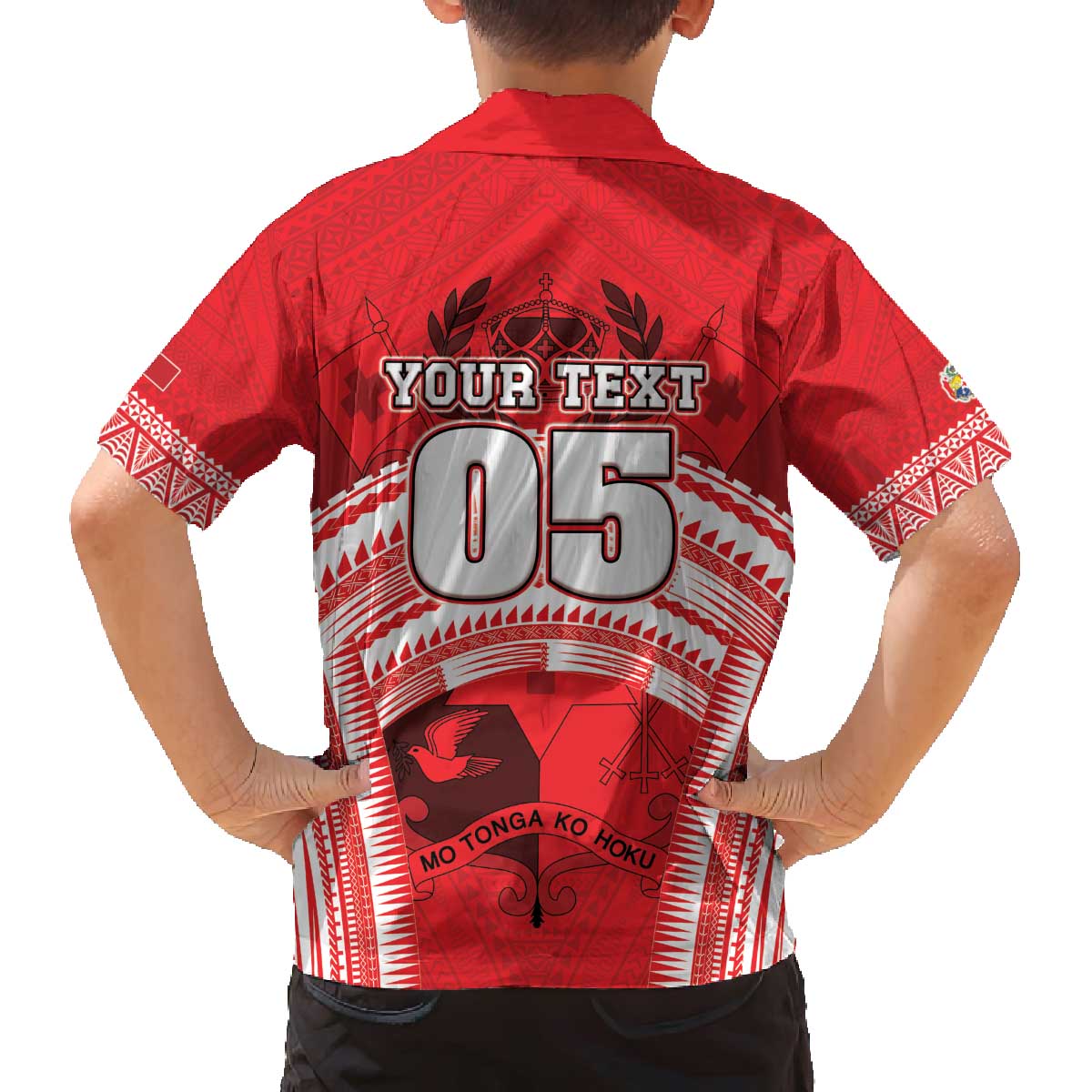 Custom Tonga Rugby Mate Ma'a Family Matching Off The Shoulder Long Sleeve Dress and Hawaiian Shirt Tongan Pride Unique Style LT05 - Polynesian Pride