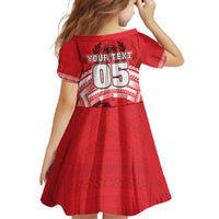 Custom Tonga Rugby Mate Ma'a Family Matching Off The Shoulder Long Sleeve Dress and Hawaiian Shirt Tongan Pride Unique Style LT05 - Polynesian Pride