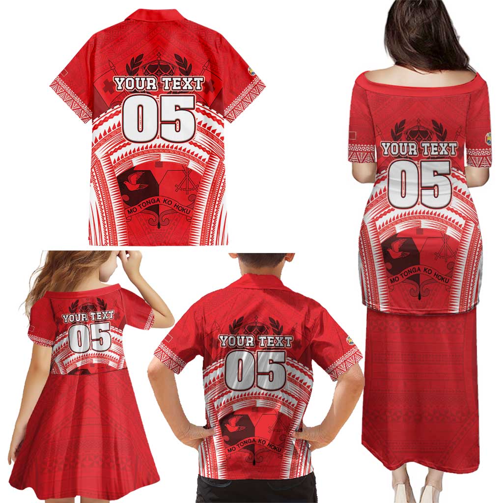Custom Tonga Rugby Mate Ma'a Family Matching Puletasi and Hawaiian Shirt Tongan Pride Unique Style LT05 - Polynesian Pride