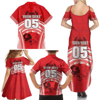 Custom Tonga Rugby Mate Ma'a Family Matching Summer Maxi Dress and Hawaiian Shirt Tongan Pride Unique Style LT05 - Polynesian Pride