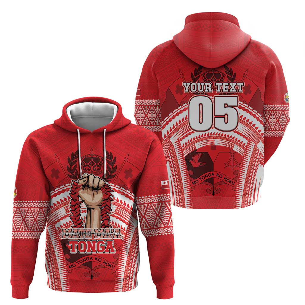 Custom Tonga Rugby Mate Ma'a Hoodie Tongan Pride Unique Style LT05 - Polynesian Pride