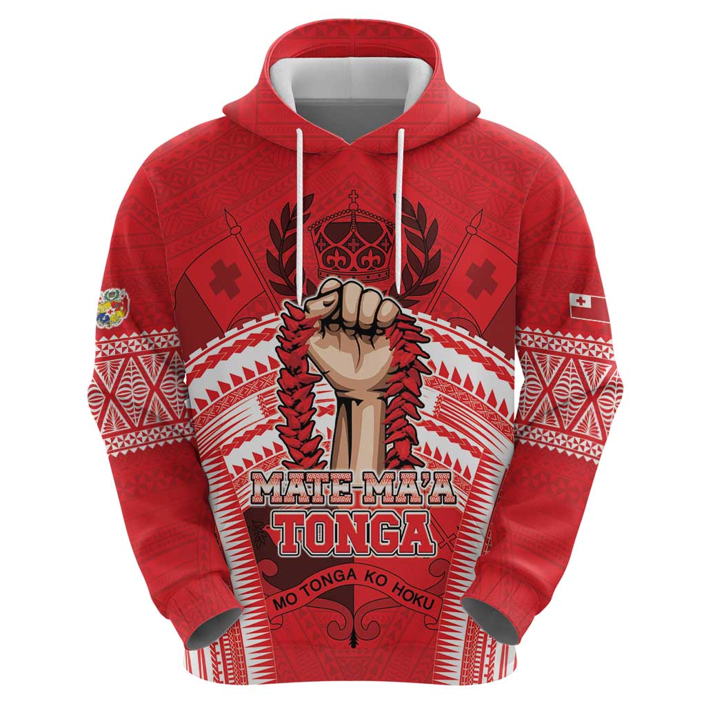 Custom Tonga Rugby Mate Ma'a Hoodie Tongan Pride Unique Style LT05 - Polynesian Pride