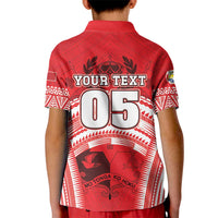 Custom Tonga Rugby Mate Ma'a Kid Polo Shirt Tongan Pride Unique Style LT05 - Polynesian Pride
