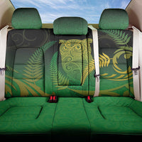 New Zealand Aotearoa Ruru Back Car Seat Cover Maori Fern Art Green LT05 One Size Green - Polynesian Pride