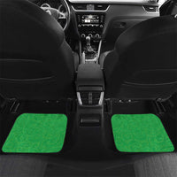 New Zealand Aotearoa Ruru Car Mats Maori Fern Art Green LT05 Set 2pcs - Back Green - Polynesian Pride